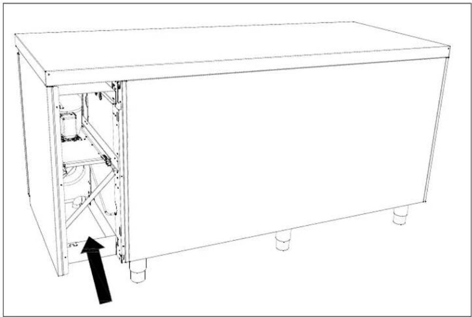 GRAM GASTRO K 2207 CSG A 2D/2D/2D/2D L2 - Tables reliées à un comprésur collectif: - 2
