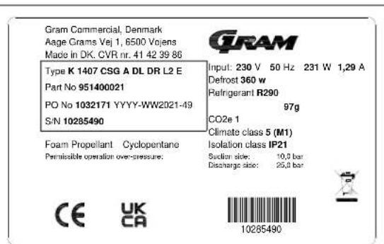GRAM GASTRO K 1807 CSG A DL/2D/3D L2 - Entretien - 2