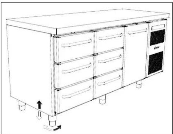 GRAM GASTRO K 2207 CSG A DL/DL/2D/2D L2 - Installation de l'appareil - 4