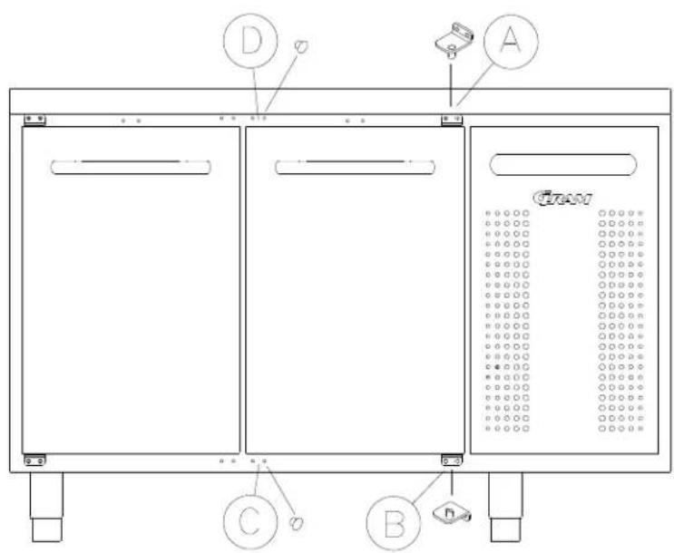 GRAM GASTRO K 2207 CSG A DL/DL/2D/2D L2 - Umschlagen der Tür - 1