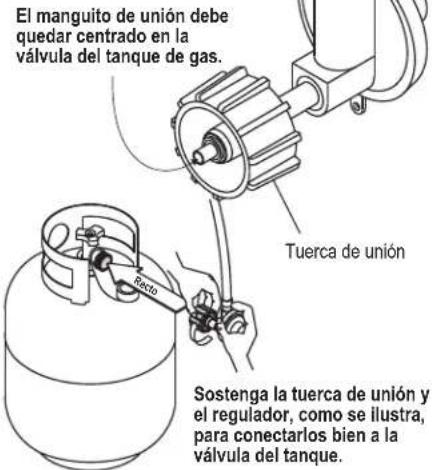 Char-Broil 12701705 - Como conectar el regulador al tanque de gas propano - 3
