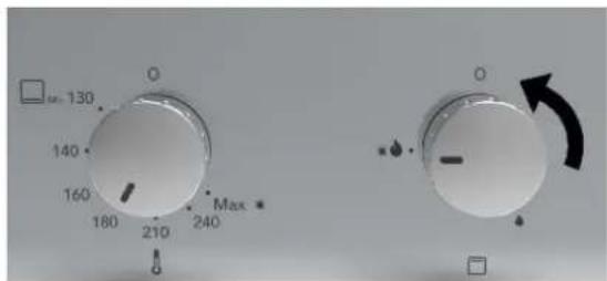 Glem Gas GFRF21IX - Use gas oven with gas grill (oven door closed) - 3