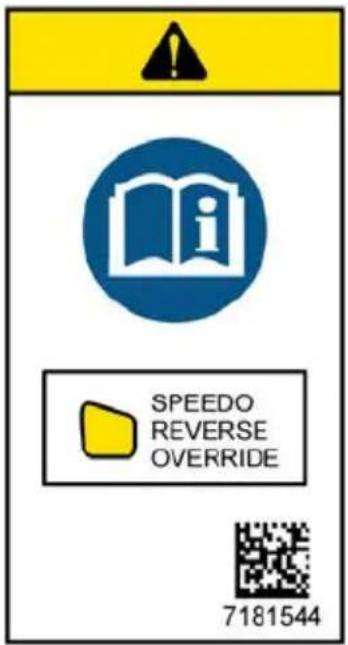 SPEEDO REVERSE OVERRIDE 7181544