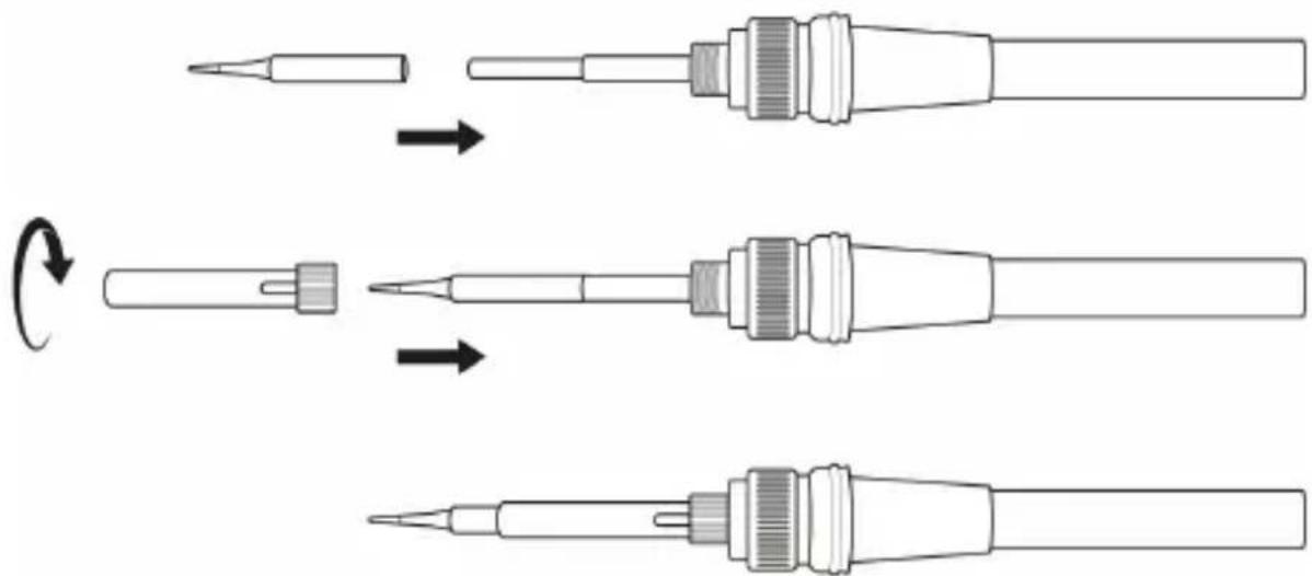 Brandson 304523 - Changing the soldering tip - 3