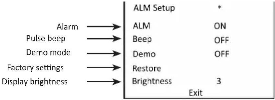 Medicinalis 305043 - Parameter settings ("Sound Settings" / "Default Settings") - 1