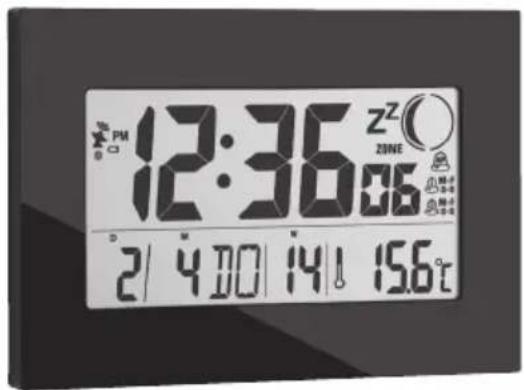 GlobalTronics WC-RC-D-02 - Horloge numérique radioguidée - 2