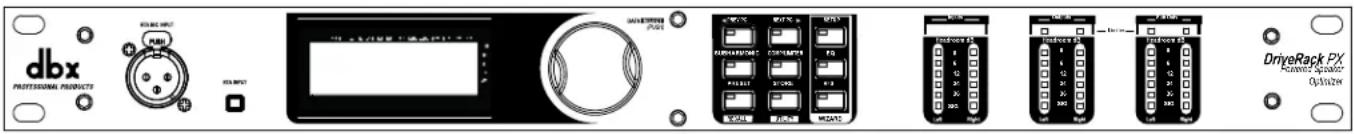 DBX DriveRack PX - Connecteurs en face avant - 1
