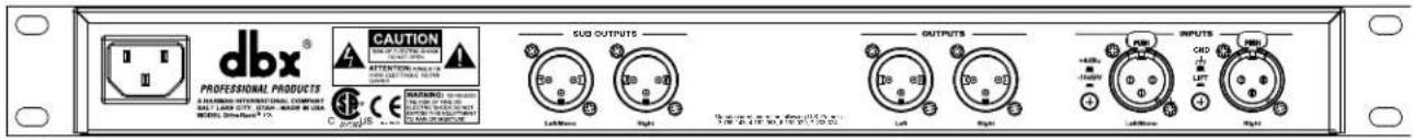 DBX DriveRack PX - Connexions - 1