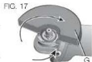 DEWALT DWE46101 - MONTAJE DEL PROTECTOR CERRADO (TIPO 1) (FIG. 16, 17, 18) FIG. 16 - 2