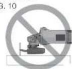 DEWALT DWE46101 - EDGE GRINDING WITH GRINDING WHEELS (FIG. 10) - 1