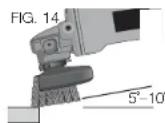 DEWALT DWE46101 - UTILISATION DE BROSSES MÉTALLIQUES FORME COUPELLE ET DE BROSSES MÉTALLIQUES (FIG 14, 15) - 1
