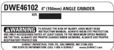DEWALT DWE46101 - GARANTÍA DE REEMBOLSO DE SU DINERO POR 90 DÍAS - 1