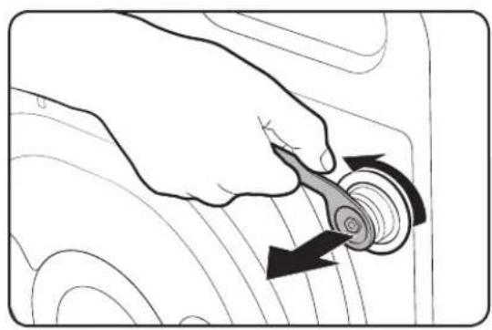SAMSUNG WW8FK6604QW - ETAPE 2 - Enlever les boulons de fixation pour l'expédition - 1