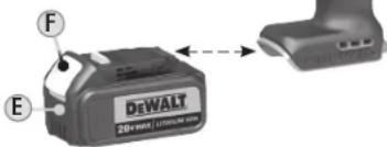 BLACK & DECKER BAT20-716 - INSTALLING &amp; REMOVING BATTERY PACK - 1