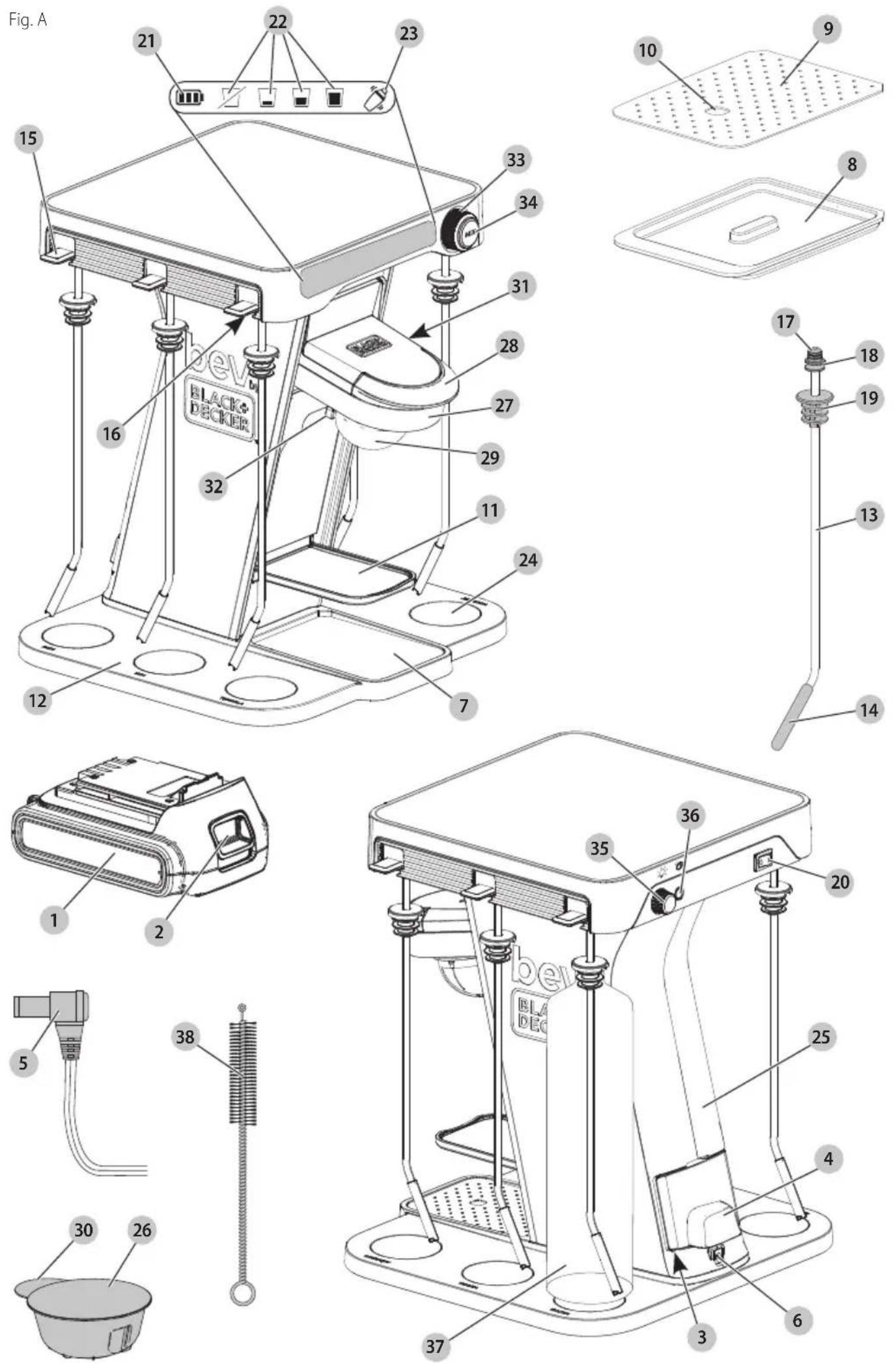 BLACK & DECKER BCHB101 - COCTELERA - 1