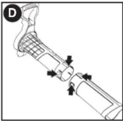 BLACK & DECKER CMEBL700 - ENSAMBLAJE DEL TUBO DE ASPIRADO (FIGURAS D, E, F) - 1