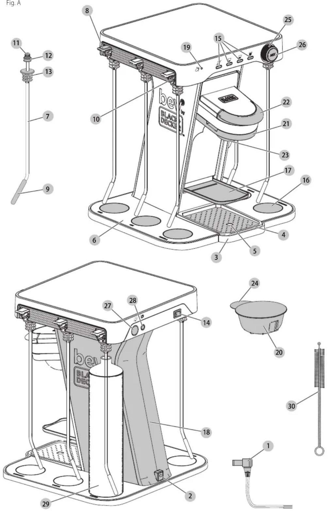 BLACK & DECKER BEHB101 - CORDED COCKTAIL MAKER - 1