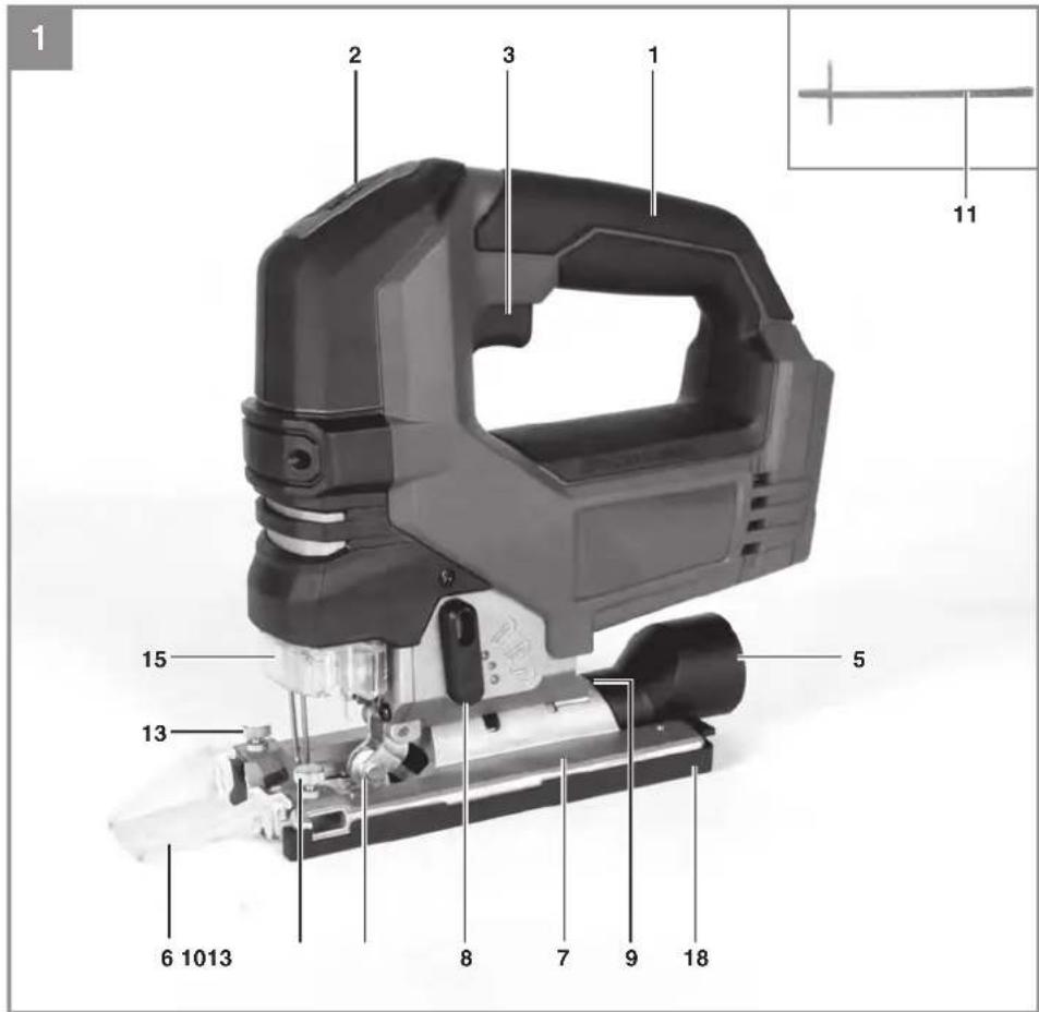 EINHELL TP-JS 18/135 Li BL - 1
