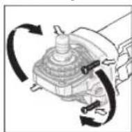 BOSCH GWS 900 Professional - Pivotement de la tête de meuleuse - 1