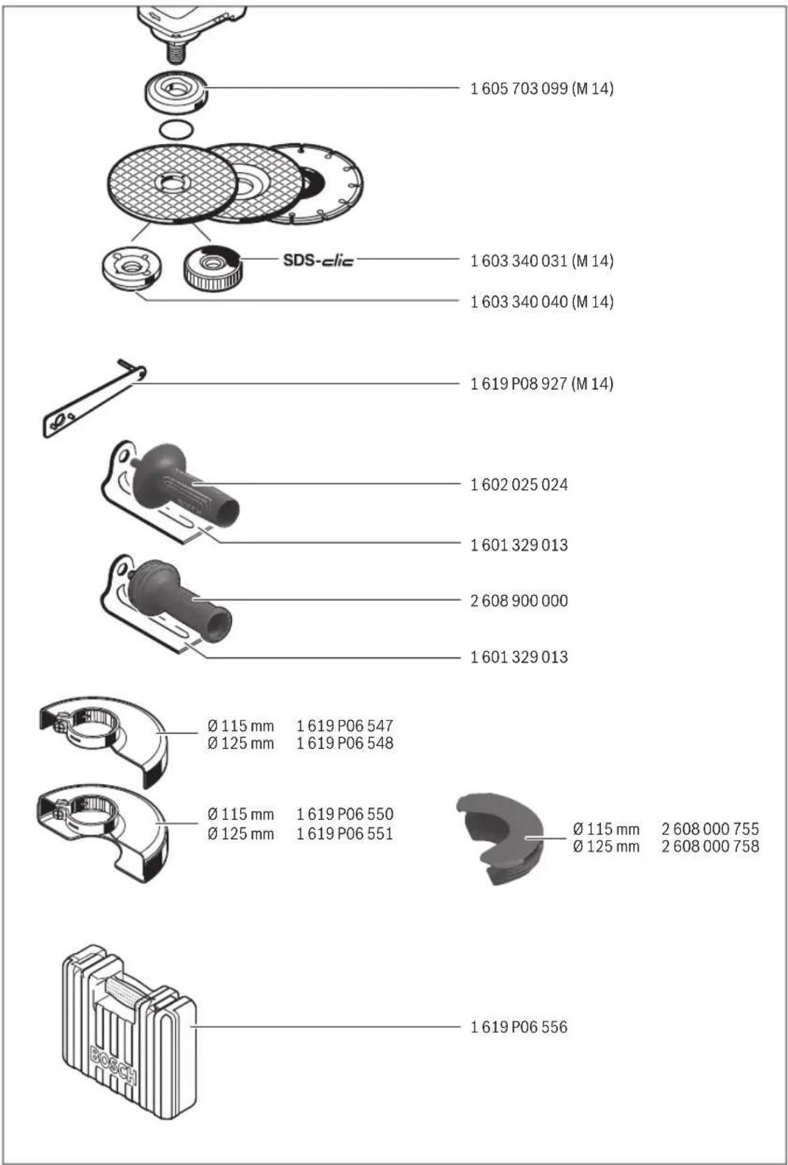 BOSCH GWS 900 Professional - ابزارهای مجاز ساب - 1
