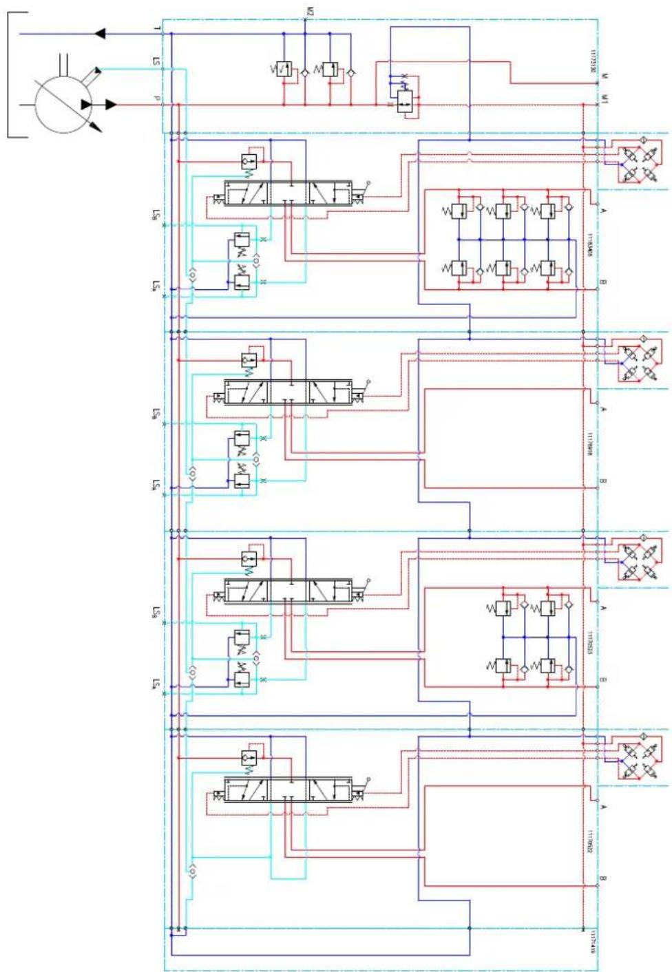 DANFOSS PVG-EX 32/128/256 - PVG-EX Valve Schematics - 1