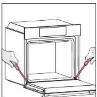 HOOVER HO6 H5B3YTX - OUTSIDE THE OVEN: removal and cleaning the glass door - 9
