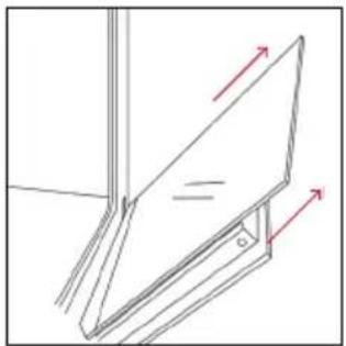 HOOVER HO6 H5B3YTX - OUTSIDE THE OVEN: removal and cleaning the glass door - 4