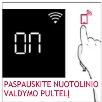 HOOVER HO6 H5B3YTX - Kaip aktyvinti nuotolinio valdymo pultelj - 2
