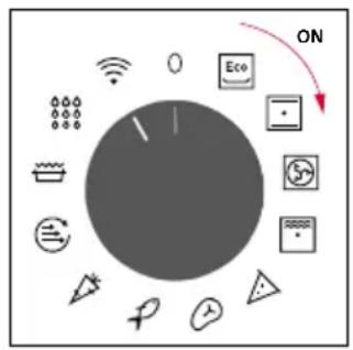HOOVER HO6 H5B3YTX - SWITCHING ON/OFF THE OVEN - 1