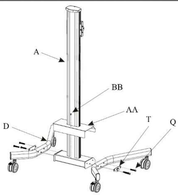 Crimson M631 - ATTACH BASE ASSEMBLY TO EXTRUSION - 1