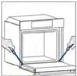 HAIER H6 ID66C3HTB1 - EXTERIOR DO FORNO: remoção e limpeza da porta de vidro - 1