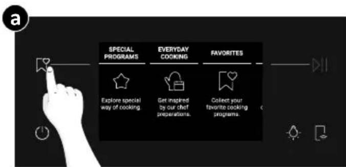 HAIER H6 ID66C3HTB1 - How to access Favorites menu from the oven: - 1