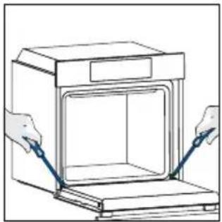HAIER H6 ID66C3HTB1 - OUTSIDE THE OVEN: removal and cleaning the glass door - 1