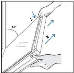 HAIER H6 ID66C3HTB1 - OUTSIDE THE OVEN: removal and cleaning the glass door - 3
