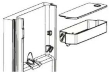 CONTINENTAL EDISON CEFC325NFBD - Before using the water dispenser for the first time, remove and clean the water tank located inside the refrigeration compartment. - 2