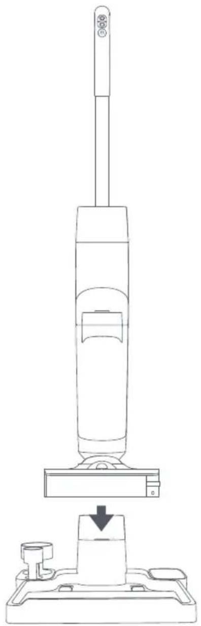 Roidmi R100 - Utilisation de la base de chargement - 1