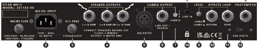BLACKSTAR HT-20RH MK III - Emulated Output Cabinet Switch 仿真输出箱体开关 - 1