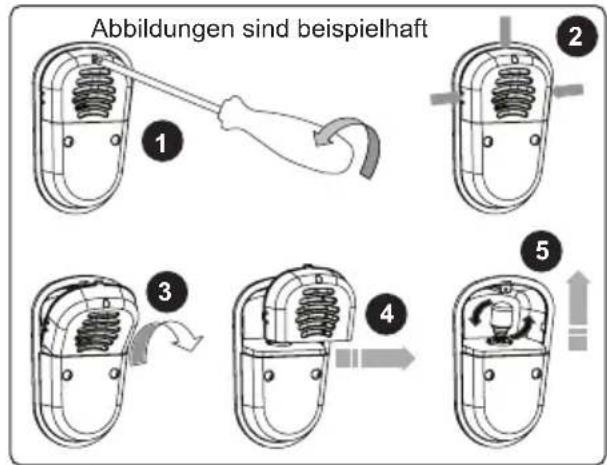 Respekta GKE144-10 - Wichtiger Hinweis: Stecken Sie das Gerät vor dem Austausch der Lampe aus. - 1