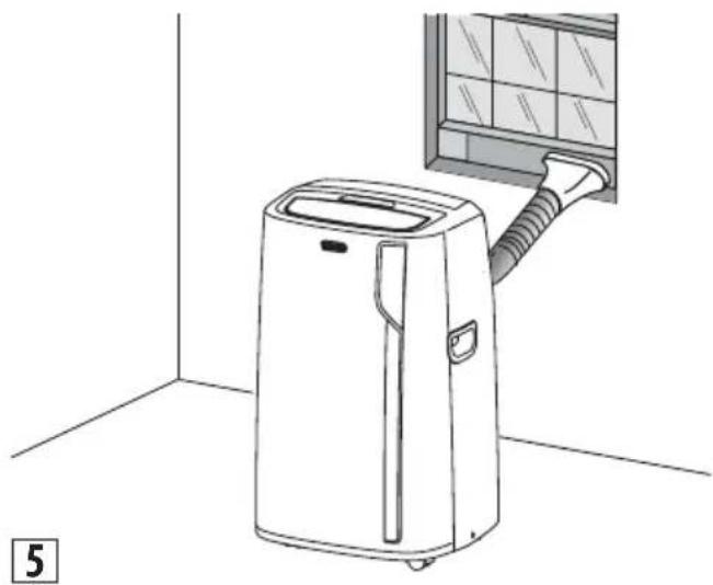 DELONGHI Pinguino Smart PACEL140LRFK-3ALBK - You can also set-up in a double-hung window: - 1