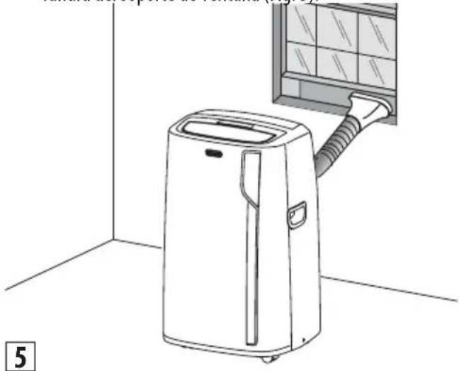 DELONGHI Pinguino Smart PACEL140LRFK-3ALBK - También se puede configurar en una ventana doble: - 1