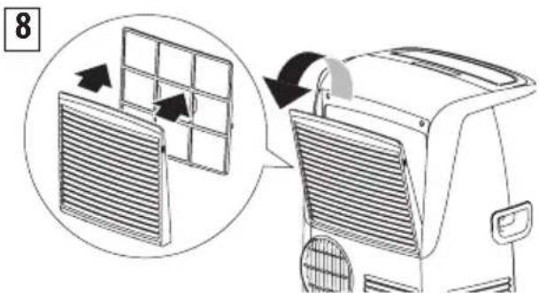 DELONGHI Pinguino Smart PACEL140LRFK-3ALBK - NETTOYAGE DU FILTRE - 1