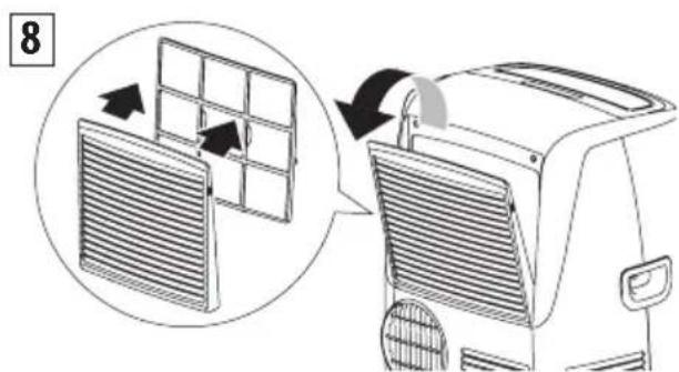 DELONGHI Pinguino Smart PACEL140LRFK-3ALBK - CLEANING THE AIR FILTER - 1