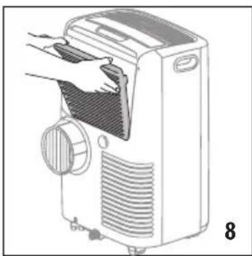 DELONGHI Pinguino Compact PACEM360-6ALWH - NETTOYAGE DU FILTRE À AIR - 1