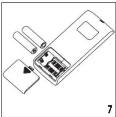 DELONGHI Pinguino Compact PACEM370-6ALWH - INSÉRER OU REMPLACER LES BATTERIES - 1