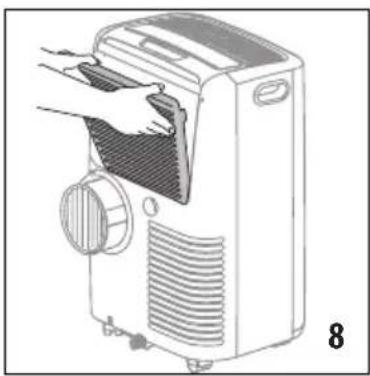DELONGHI Pinguino Compact PACEM370-6ALWH - CLEANING THE AIR FILTER - 1