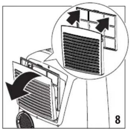 DELONGHI Pinguino PACEX390LN-6ALBK - NETTOYAGE DU FILTRE A AIR - 1