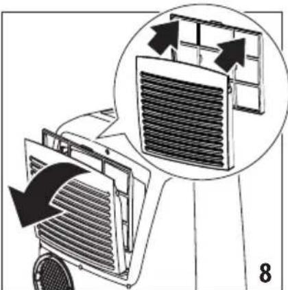 DELONGHI Pinguino PACEX390LN-6ALBK - LIMPIEZA DEL FILTRO DE AIRE - 1