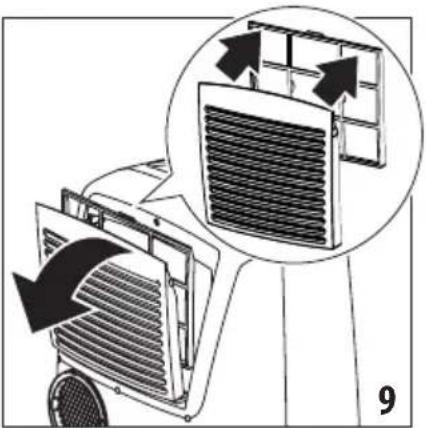 DELONGHI Pinguino Arctic Whisper PACEX390LVYN-6AWH - CLEANING THE AIR FILTER - 1