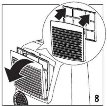 DELONGHI Pinguino PACEX390UVCARE-6ALWH - CLEANING THE AIR FILTER - 1