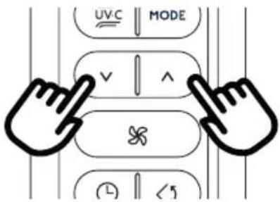 DELONGHI Pinguino PACEX390UVCARE-6ALWH - SELECT THE TEMPERATURE SCALE - 1